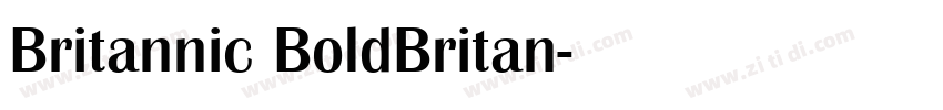 Britannic BoldBritan字体转换